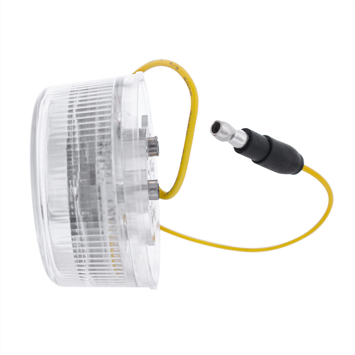 Double Fury 7 LED 2" Round Clearance/Marker Light-Amber & White LED/Clear Lens