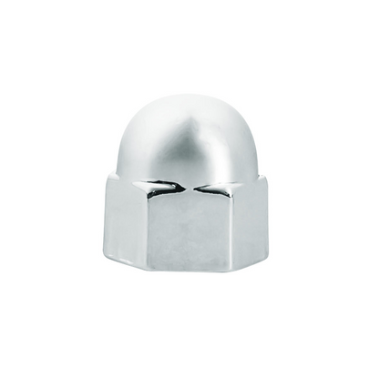 3/8" X 5/8" Chrome Die-Cast Acorn Nut Cover (50 pcs/Bag)