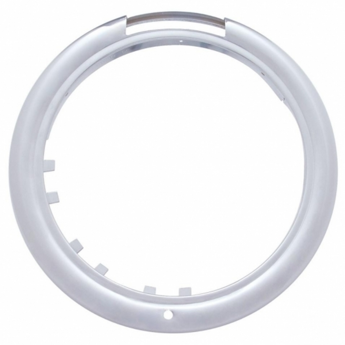 Chrome Classic Headlight H4 With 34 Amber LED & LED Signal - Amber Lens