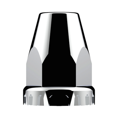 33mm x 2-3/4" Chrome Plastic Original Nut Covers - Push-On