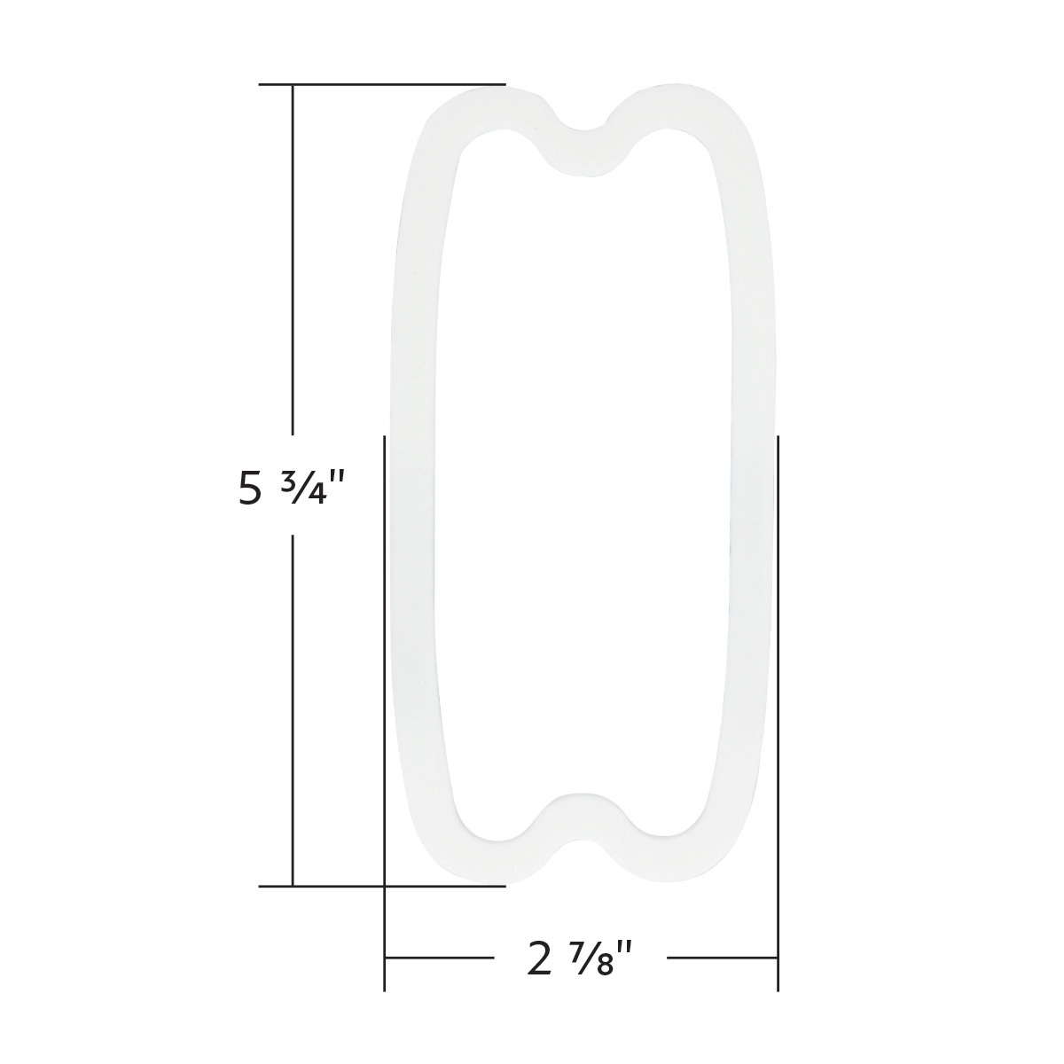 Tail Light Lens Gaskets For 1960-66 Chevy & GMC Truck (Pair)