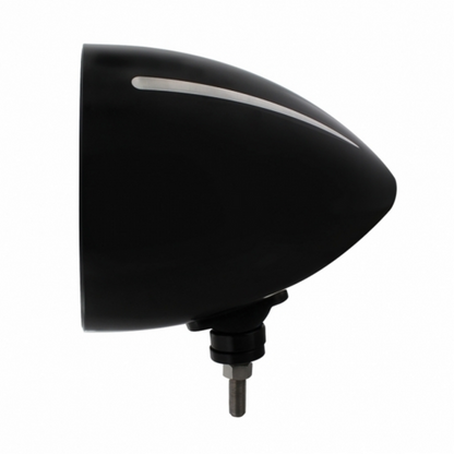 Black "BILLET" Style Groove Headlight Housing