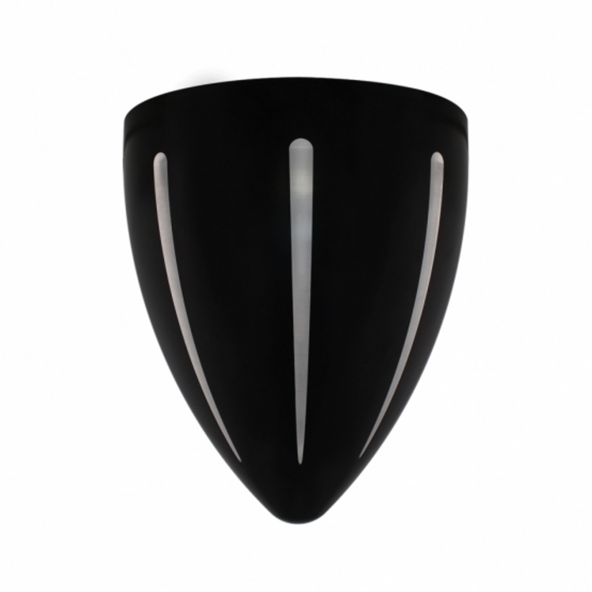 Black "BILLET" Style Groove Headlight Housing
