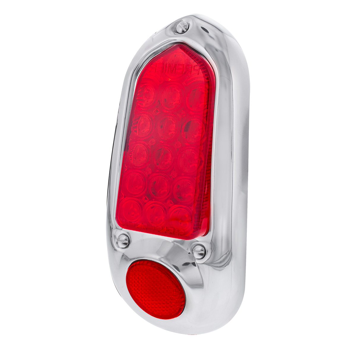 16 LED Tail Light With Stainless Steel Rim For 1949-50 Chevy Passenger Car - L/H and R/H (2pcs)