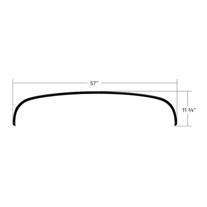 Dash Molding With Clips For 1955-1959 2nd Series Chevrolet & GMC Truck