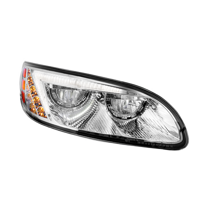 Chrome LED Headlight For Peterbilt 386 (2005-2015) & 387 (1999-2010) - Passenger