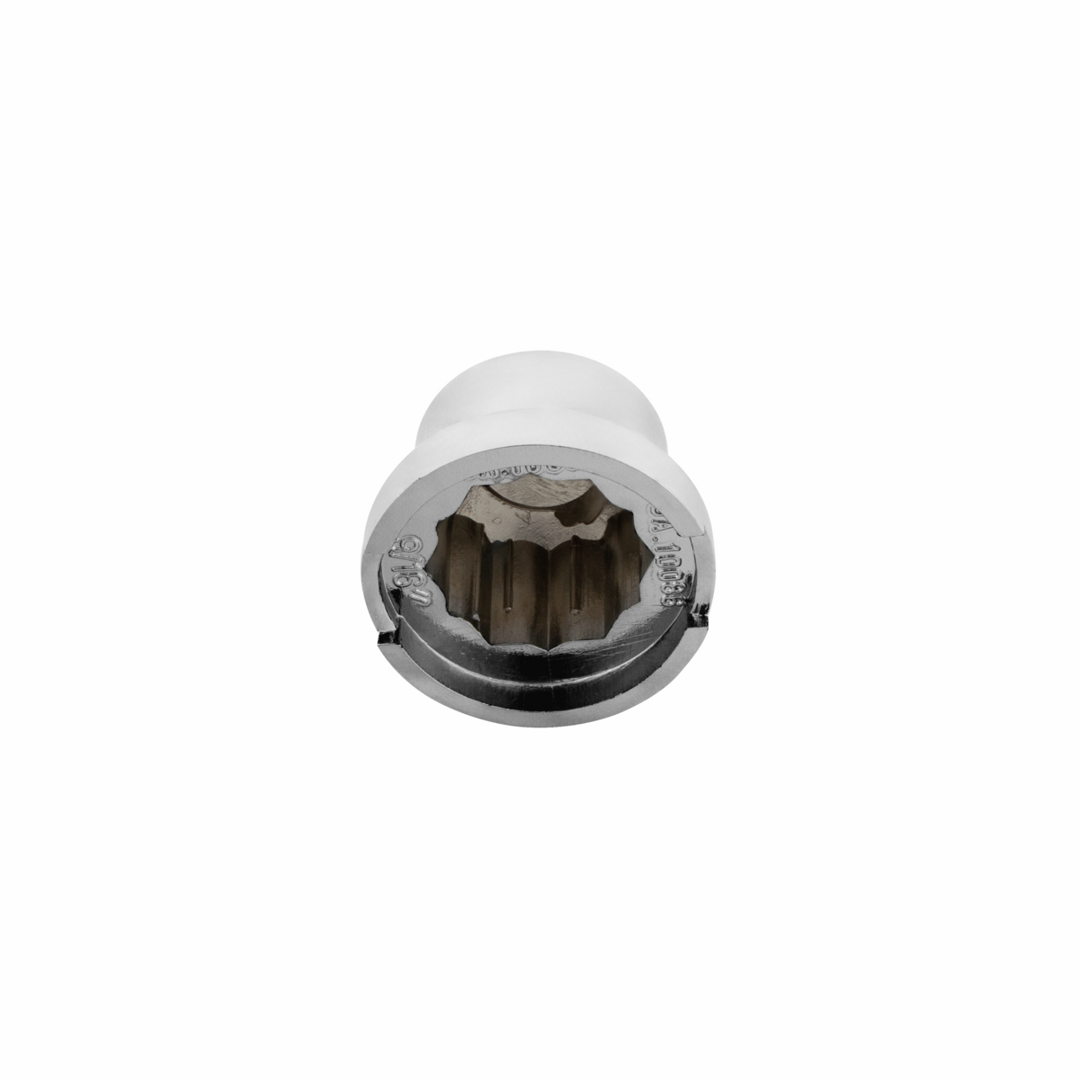 9/16" x 7/8" Chrome Plastic Pointed Nut Cover - Push-On