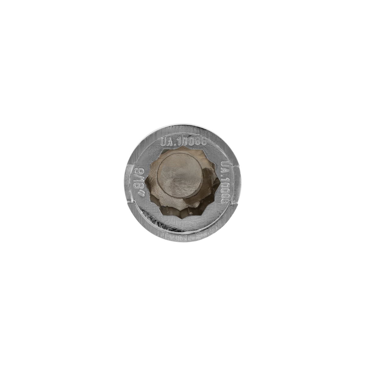 9/16" x 7/8" Chrome Plastic Pointed Nut Cover - Push-On