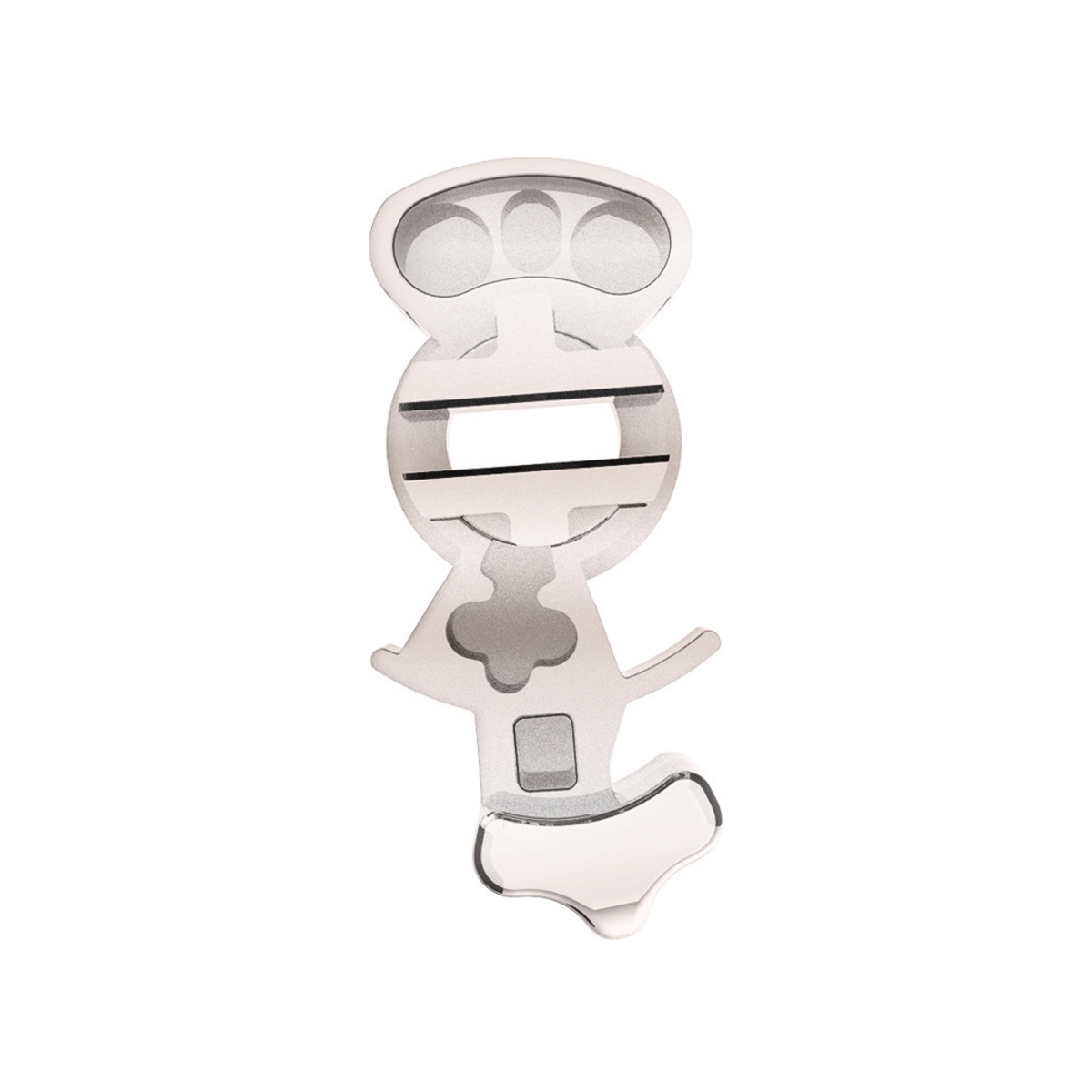 Candy Color Plastic Splitter Button For Eaton Fuller 13 Speed Shifter-Liquid Silver