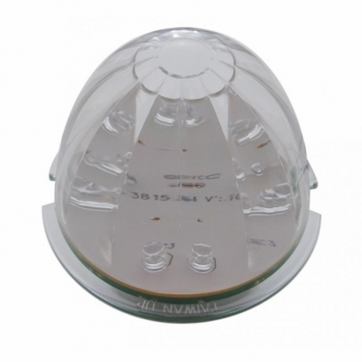 Fog Light Cover With 17 Amber LED Hi/Lo Watermelon Light For 2007-17 KW T660- Passenger -Clear Lens