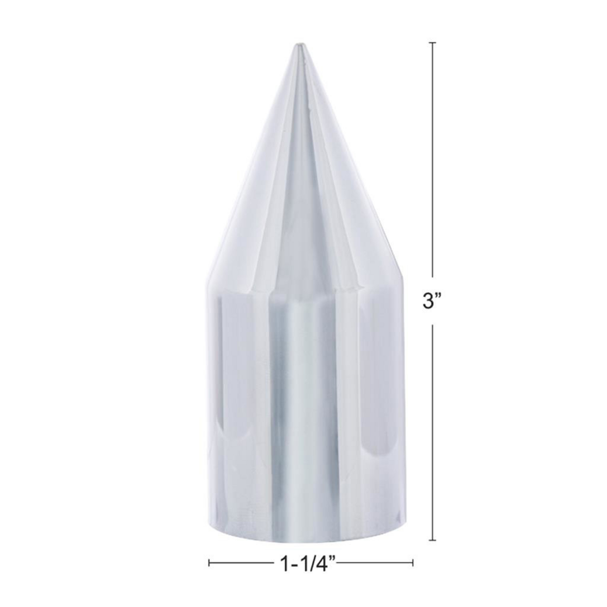 Chrome Spike Nut Cover For 2001-2014 Ford F-150- Push-On (Bulk)