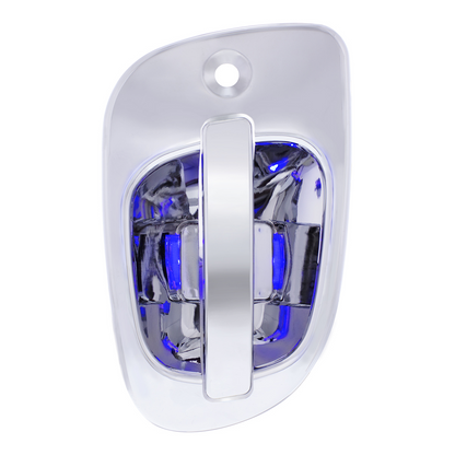 6 Blue LED Chrome Door Handle Cover for Freightliner - Driver