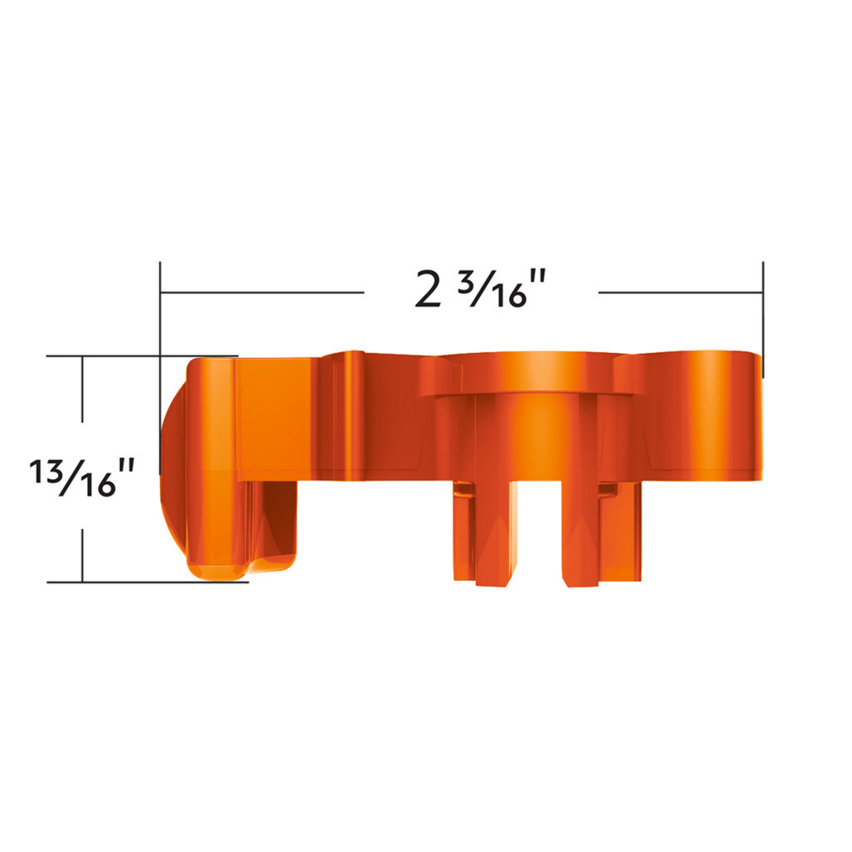 Candy Color Plastic Splitter Button For Eaton Fuller 13 Speed Shifter-Cadmium Orange