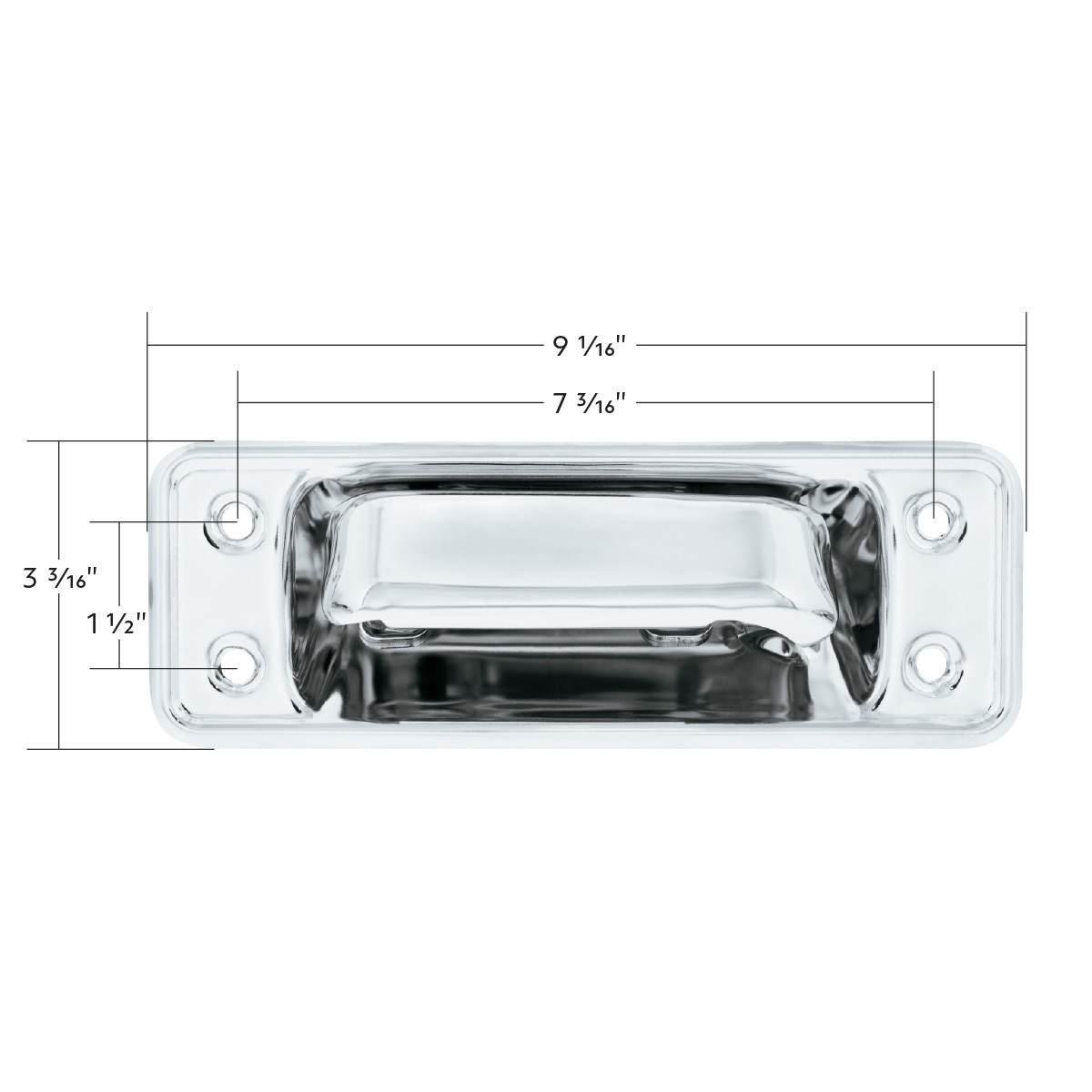 Polished SS Tailgate Handle Assembly For Ford Bronco (1966-1977) & Trucks (1964-1972)