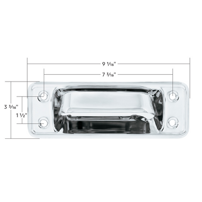 Polished SS Tailgate Handle Assembly For Ford Bronco (1966-1977) & Trucks (1964-1972)