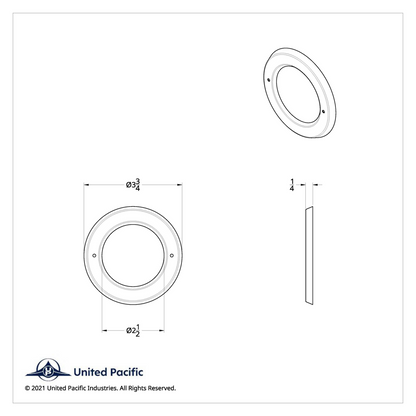 2.5" Stainless Light Bezel - Wide