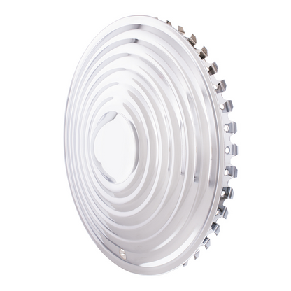 15" Chrome Starburst Hubcaps (4/Set)