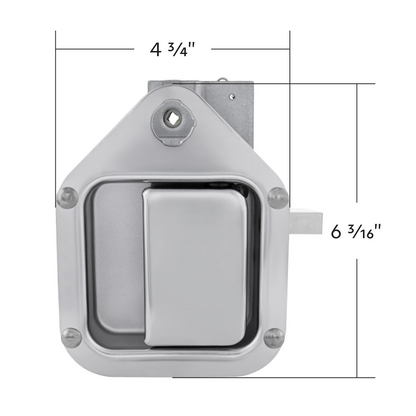 Exterior Sleeper Storage Door Handle For Kenworth W900/T800 (2004-2015), Short Striker - Driver and Passenger (2pcs)