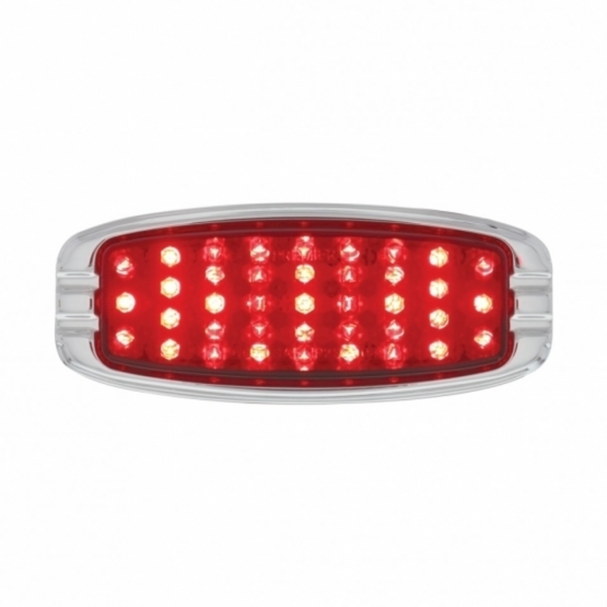 39 LED 1941-1948 Chevrolet Car Style Tail Light With Flush Mount Bezel, Red Lens