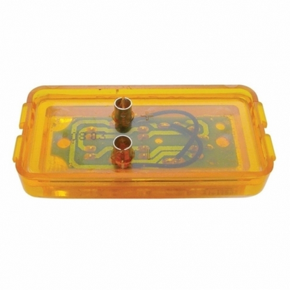 6 LED Rectangular Light (Clearance/Marker) - Amber LED/Amber Lens