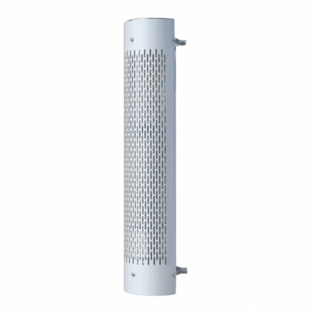 48" Tall 180 Degree Stainless Exhaust Muffler Shield For 7" Diameter Exhaust - Vertical Slot