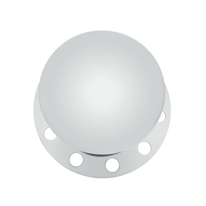 Stainless Dome Rear Axle Cover 3PC Kit For 33mm Nut Cover - Steel/Aluminum Wheel