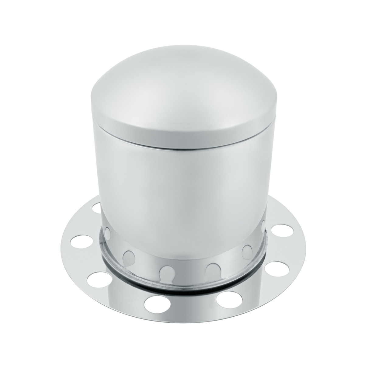 Stainless Dome Rear Axle Cover 3PC Kit For 33mm Nut Cover - Steel/Aluminum Wheel