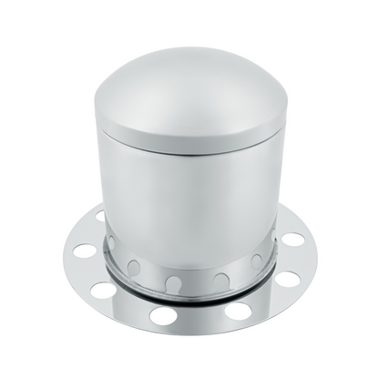 Stainless Dome Rear Axle Cover 3PC Kit For 33mm Nut Cover - Steel/Aluminum Wheel