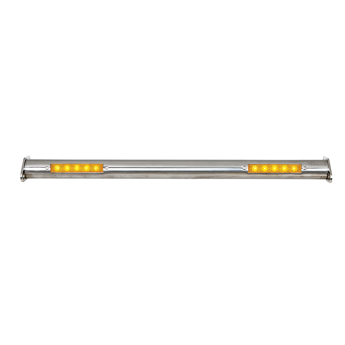 Polished SS Spreader Bar With LED Turn Signals, Front For 1932 Ford Car & Truck