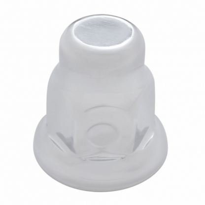 33mm X 2" Chrome Steel Tall Nut Cover With Flange