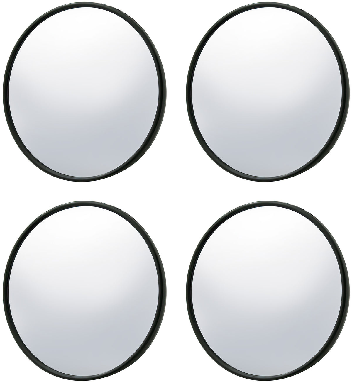5" Black Smooth Mirror Head For 1947-1972 Chevrolet & GMC Truck (4pcs)