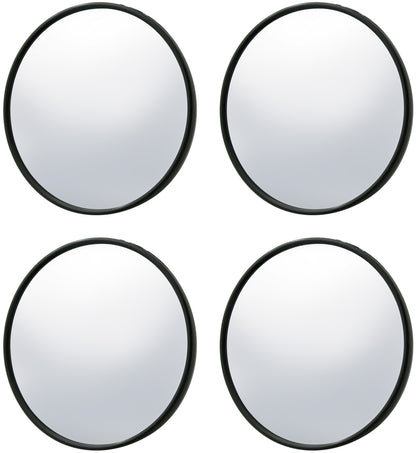 5" Black Smooth Mirror Head For 1947-1972 Chevrolet & GMC Truck (4pcs)