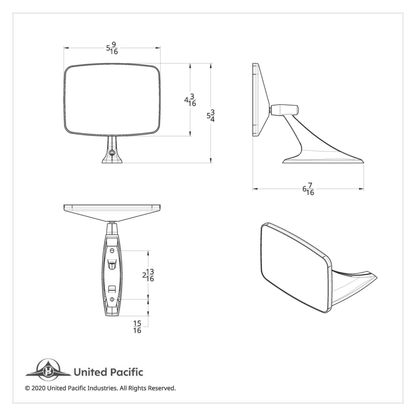 Exterior Mirror With LED Turn Signal For 1973-87 Chevy & GMC Truck - L/H