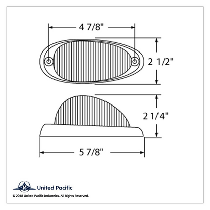 15 LED Sleeper Light With Bezel For Freightliner (Clearance/Marker) - Amber LED/Amber Lens (Pair)