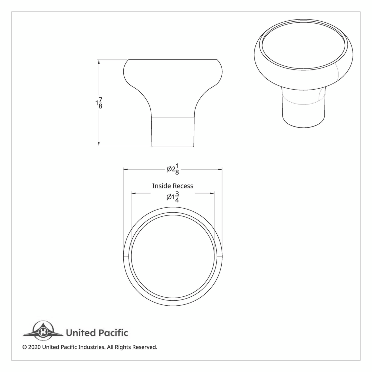 Deluxe Air Valve Knob - USA Flag