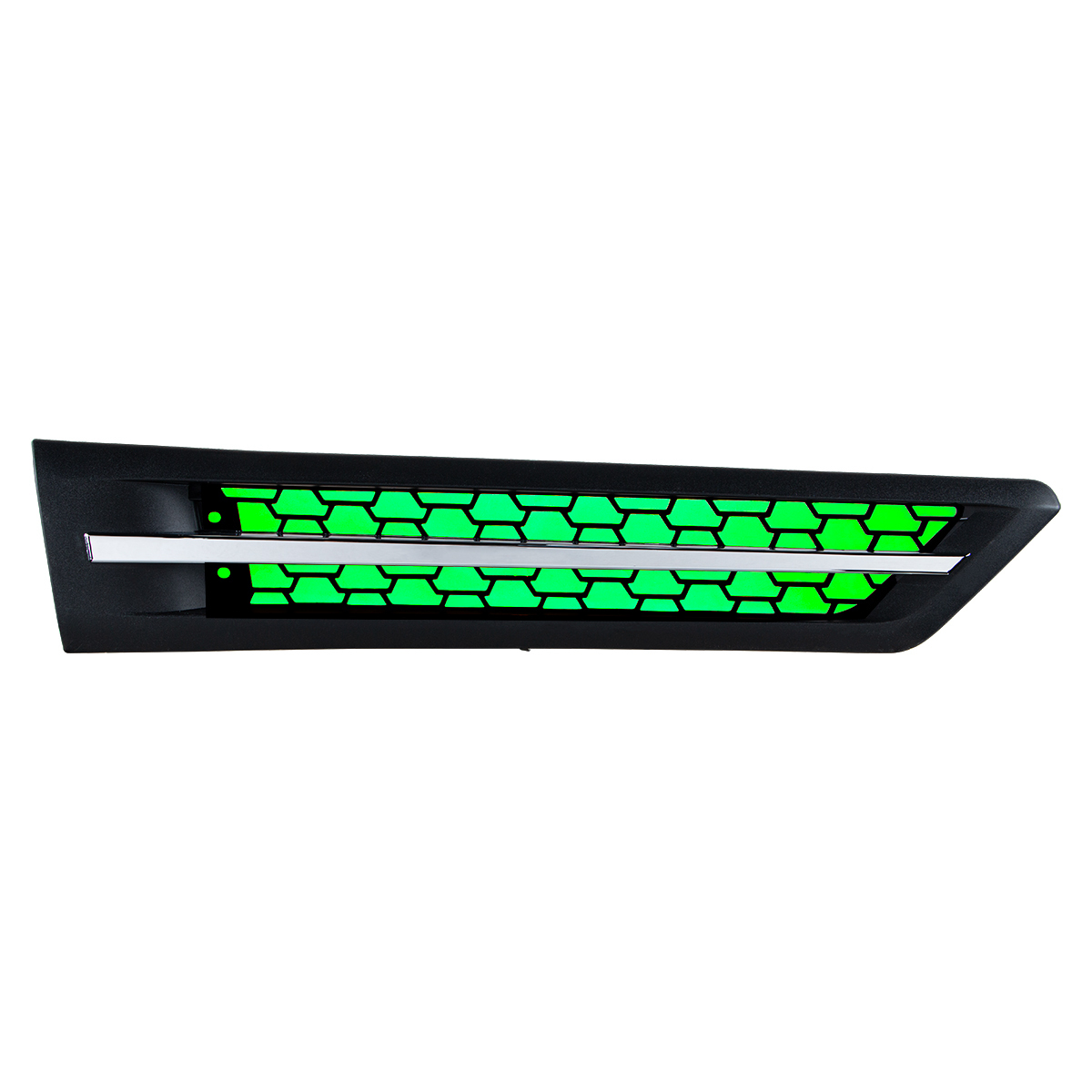 Hood Air Intake Grille With Green LED For 2018-2024 Freightliner Cascadia 126 - Passenger