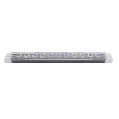 11 LED 17" Light Bar Only (Stop, Turn & Tail) - Red LED/Clear Lens