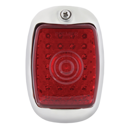 27 LED Sequential Tail Light Assembly With Black Housing For 1937-38 Chevy Car - R/H