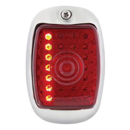 27 LED Sequential Tail Light Assembly With Black Housing For 1937-38 Chevy Car - R/H
