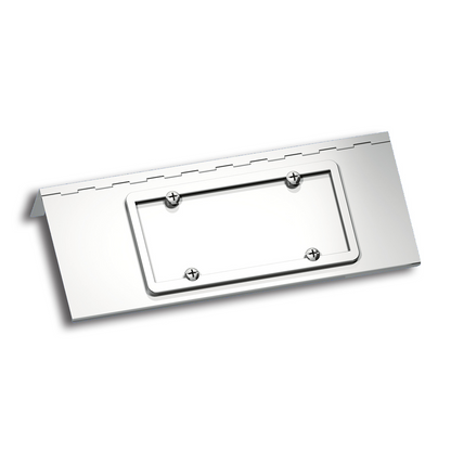 Stainless Single License Plate/Swing Plate For Peterbilt 388 (2008-2015) & 389 (2008-2023)