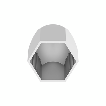 11/16" X 1-5/16" Chrome Plastic Bullet Nut Cover - Push-On (50-Pack)