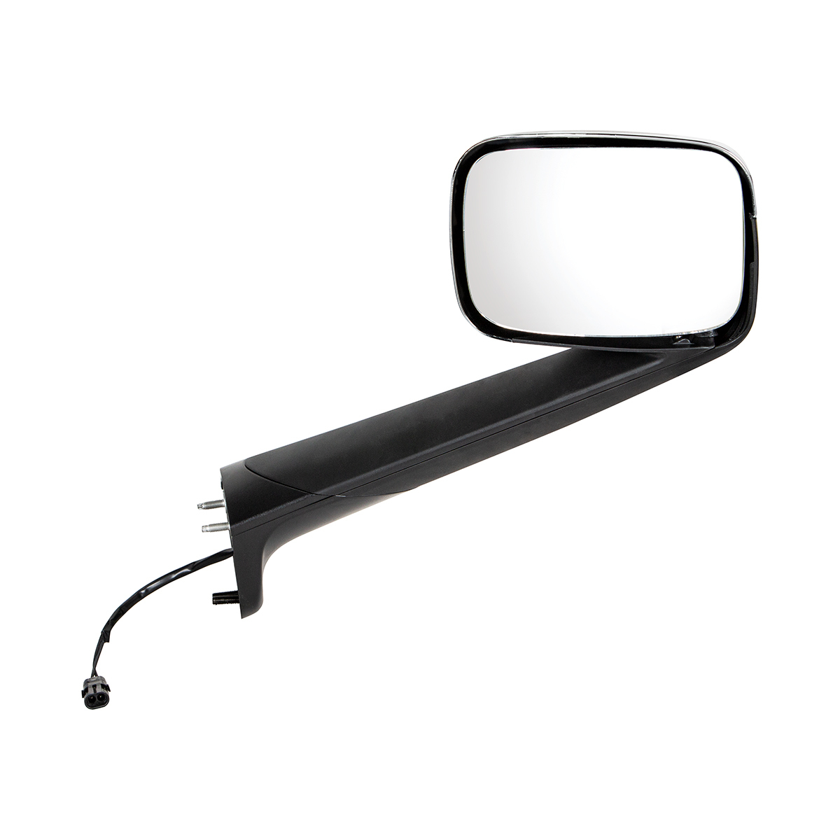 Chrome Hood Mirror With Heated Lens For 2018-2026 Freightliner Cascadia - Driver and Passenger (2pcs)