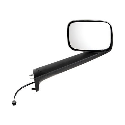 Chrome Hood Mirror With Heated Lens For 2018-2026 Freightliner Cascadia - Driver and Passenger (2pcs)