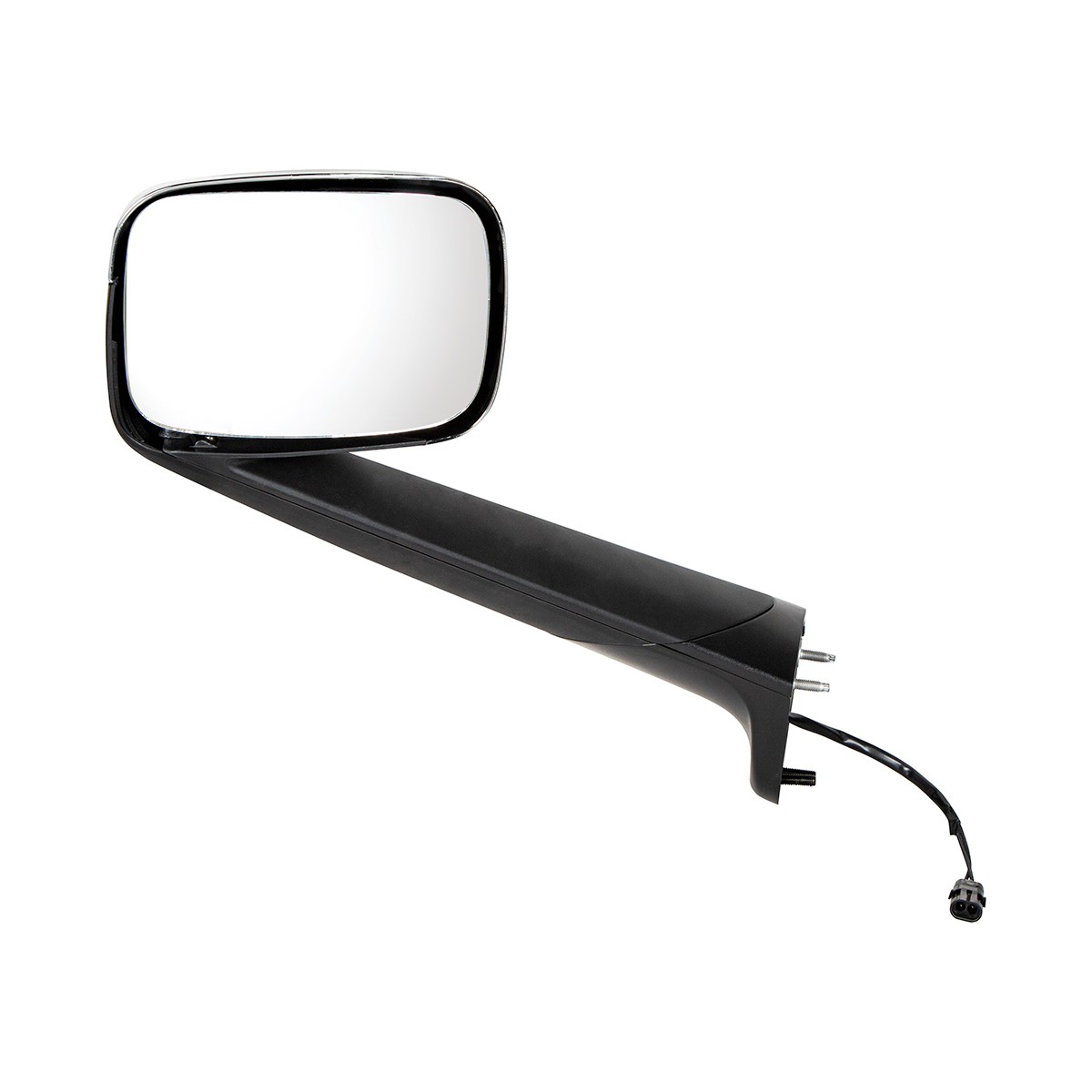 Chrome Hood Mirror With Heated Lens For 2018-2026 Freightliner Cascadia - Driver and Passenger (2pcs)