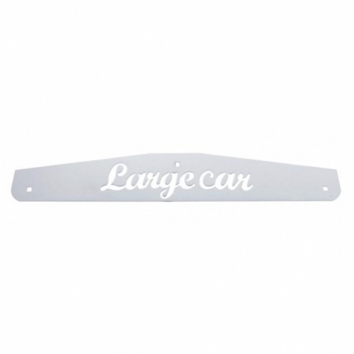 4" X 24" Stainless Largecar Bottom Mud Flap Plate - Bolt Thru