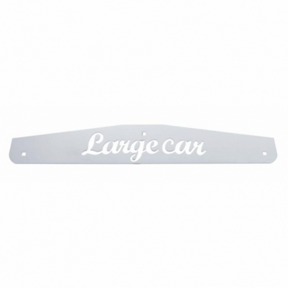 4" X 24" Stainless Largecar Bottom Mud Flap Plate - Bolt Thru