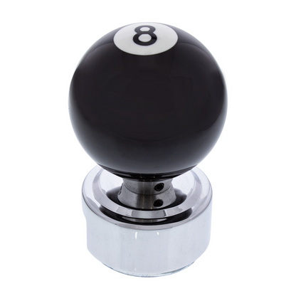 Number 8 Pool Ball Gearshift Knob For 13/15/18 Speed Eaton Style Shifters