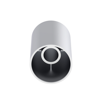 33mm x 3-1/2" Chrome Plastic Cylinder Nut Covers - Thread-On (Color Box of 10)