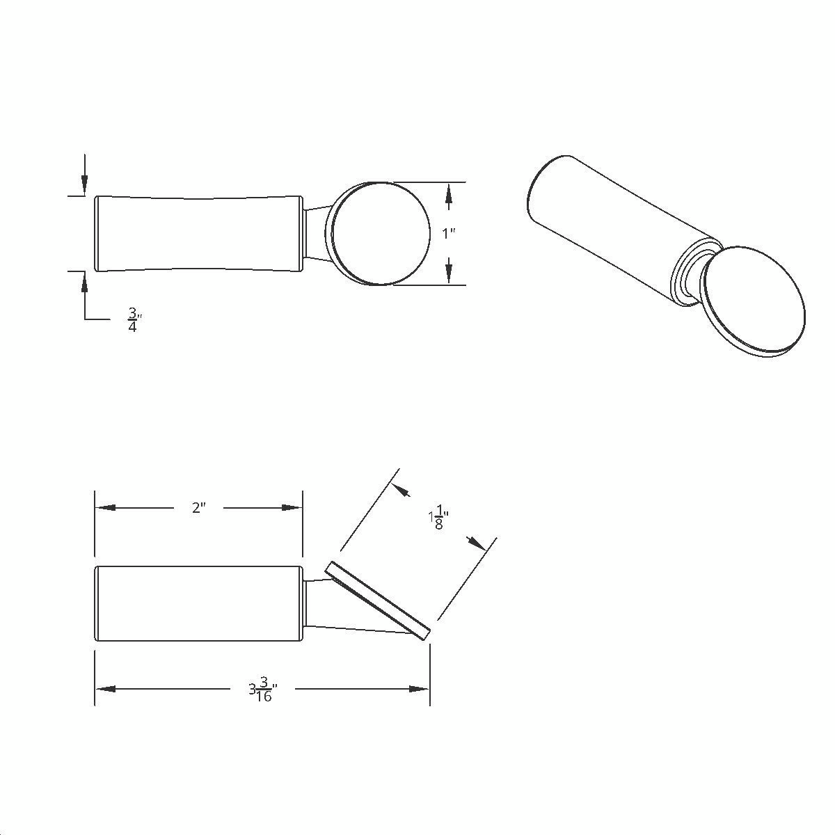 Chrome Interior Rear View Mirror Bracket For Ford Mustang (1968-69) & Bronco (1966-77)