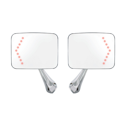 Exterior Mirror Bundle With LED Turn Signal for 1970-1972 Chevy & GMC Truck (Pair)